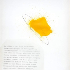 Massenträgheit, Zeichung mit Text